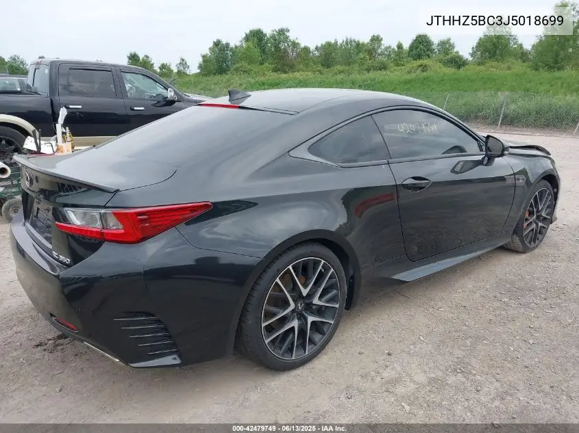 2018 Lexus Rc 350 VIN: JTHHZ5BC3J5018699 Lot: 42479749