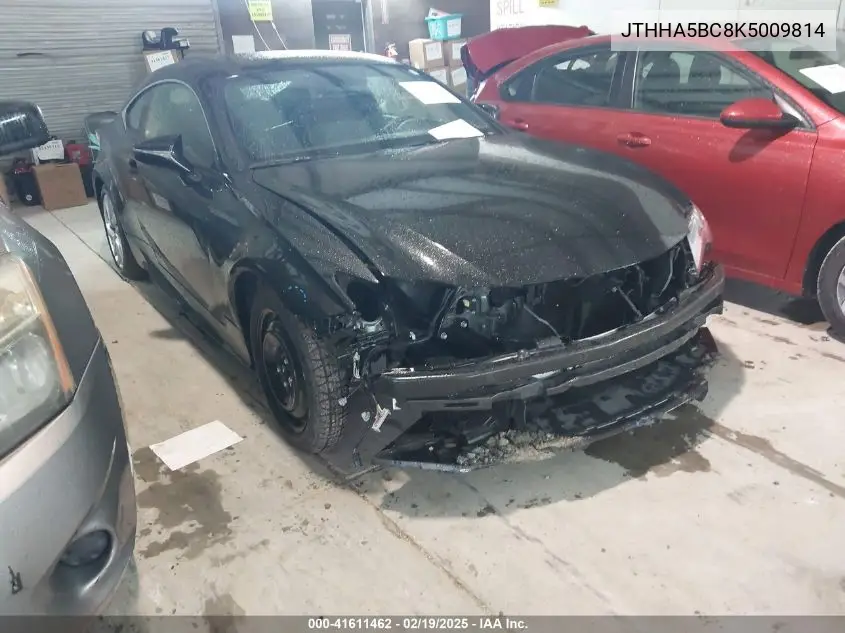 2019 Lexus Rc 300 VIN: JTHHA5BC8K5009814 Lot: 41611462