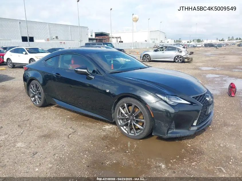 2019 Lexus Rc 300 F Sport VIN: JTHHA5BC4K5009549 Lot: 42100388