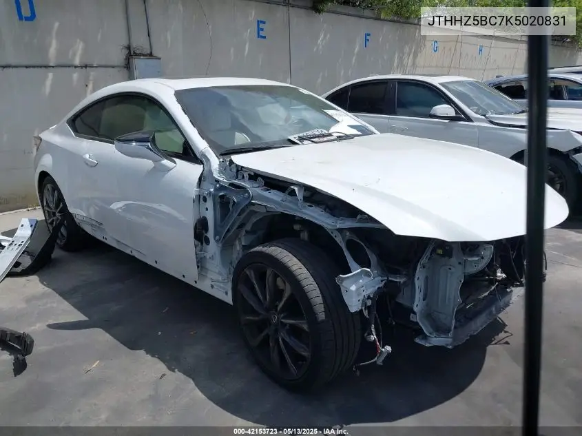 2019 Lexus Rc 350 F Sport VIN: JTHHZ5BC7K5020831 Lot: 42153723