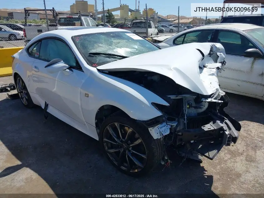 2019 Lexus Rc 300 F Sport VIN: JTHHA5BC0K5009659 Lot: 42533012