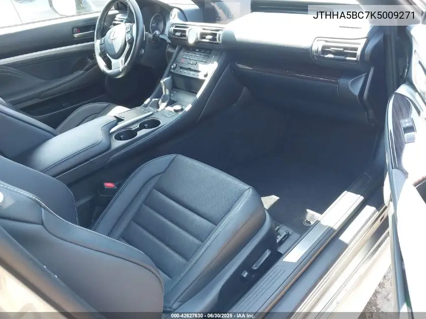 2019 Lexus Rc 300 VIN: JTHHA5BC7K5009271 Lot: 42627630