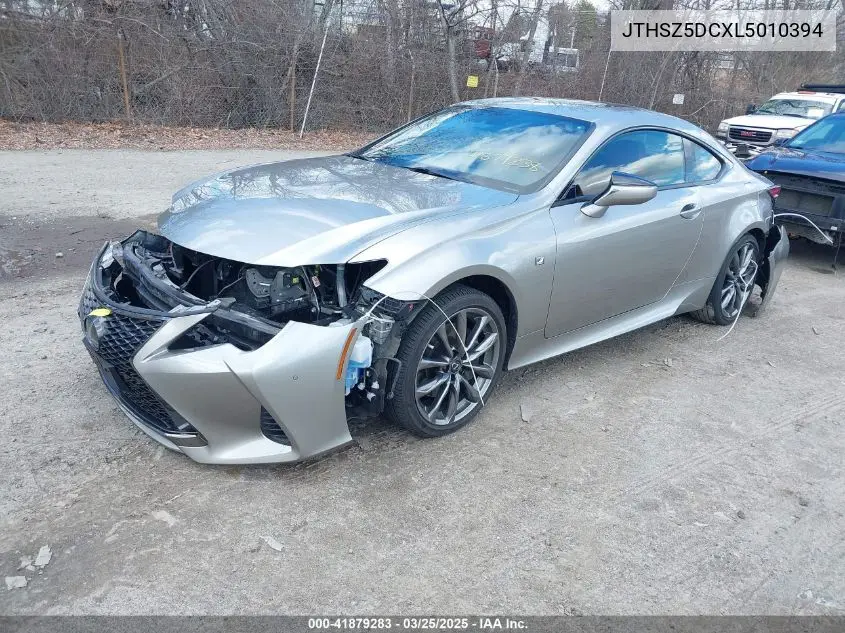 2020 Lexus Rc 350 VIN: JTHSZ5DCXL5010394 Lot: 41879283