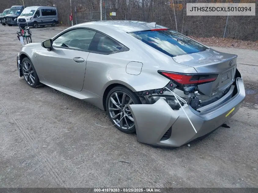 2020 Lexus Rc 350 VIN: JTHSZ5DCXL5010394 Lot: 41879283