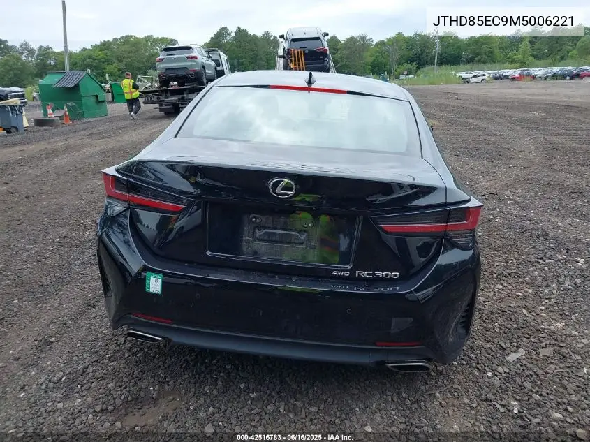 2021 Lexus Rc 300 VIN: JTHD85EC9M5006221 Lot: 42516783