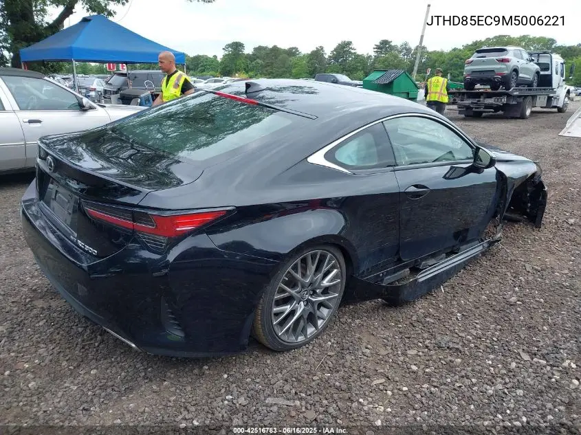 2021 Lexus Rc 300 VIN: JTHD85EC9M5006221 Lot: 42516783