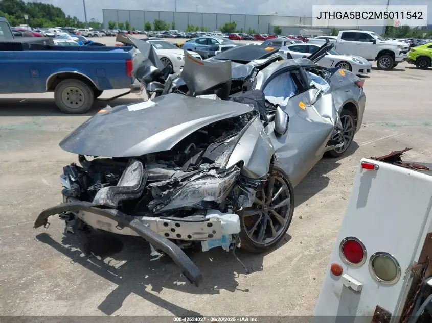 2021 Lexus Rc 300 F Sport VIN: JTHGA5BC2M5011542 Lot: 42524027