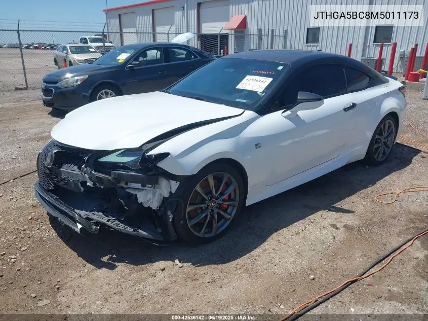 2021 Lexus Rc 300 F Sport VIN: JTHGA5BC8M5011173 Lot: 42536142