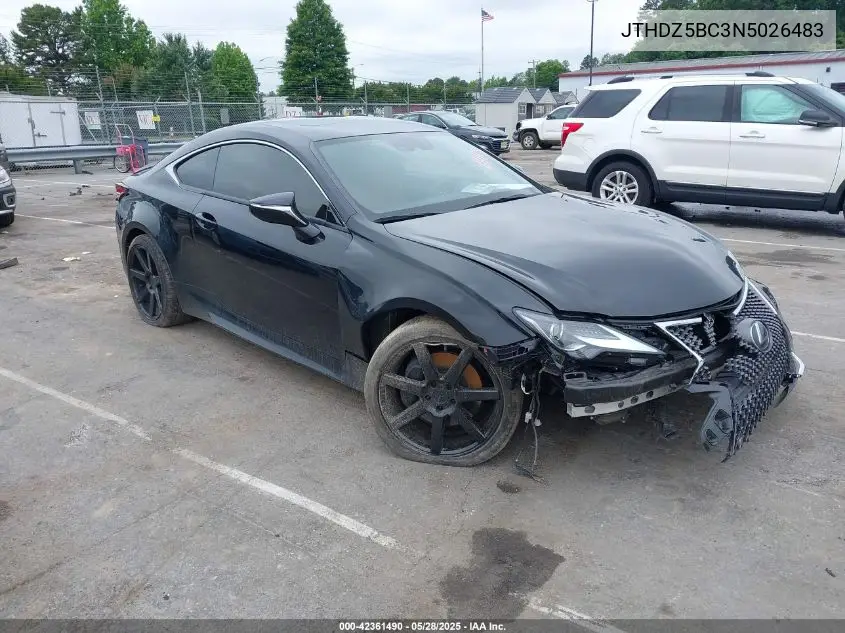 2022 Lexus Rc 350 VIN: JTHDZ5BC3N5026483 Lot: 42361490