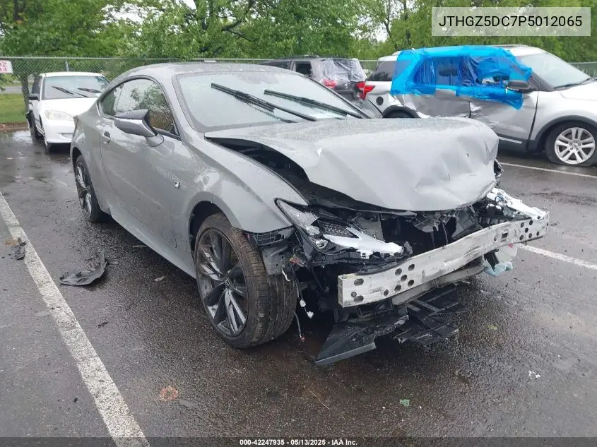 2023 Lexus Rc 350 F Sport VIN: JTHGZ5DC7P5012065 Lot: 42247935