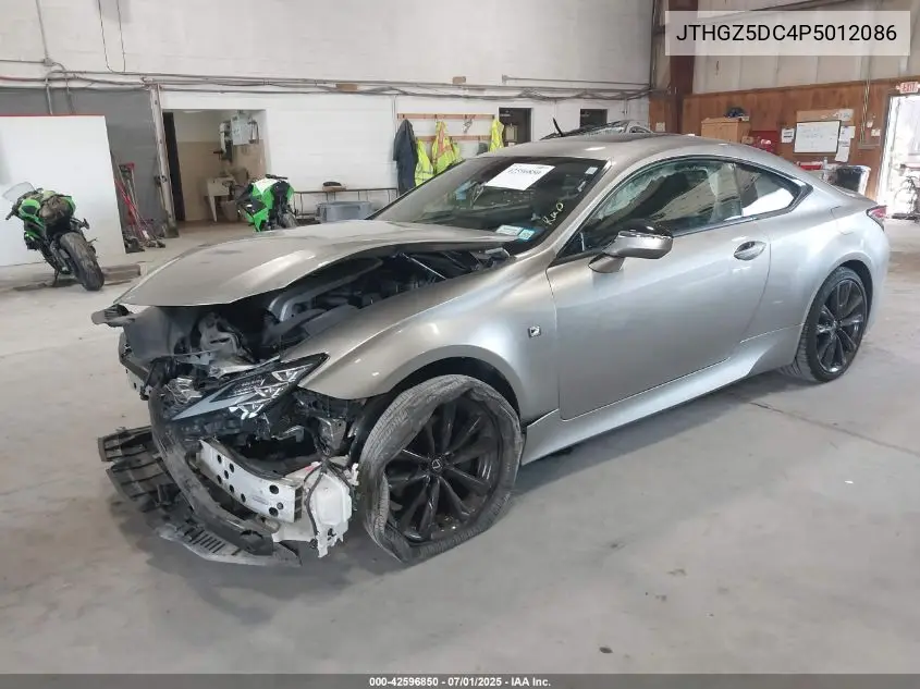 2023 Lexus Rc 350 F Sport VIN: JTHGZ5DC4P5012086 Lot: 42596850