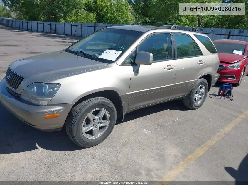 1999 Lexus Rx 300 VIN: JT6HF10U9X0080216 Lot: 42219637