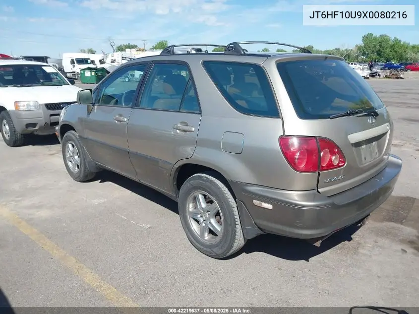 1999 Lexus Rx 300 VIN: JT6HF10U9X0080216 Lot: 42219637