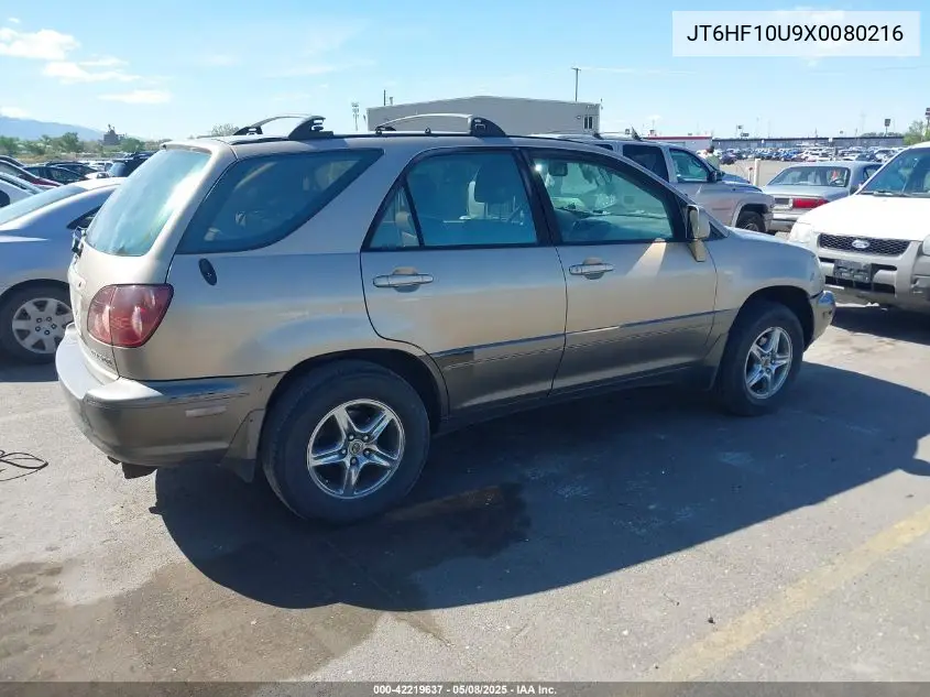 1999 Lexus Rx 300 VIN: JT6HF10U9X0080216 Lot: 42219637