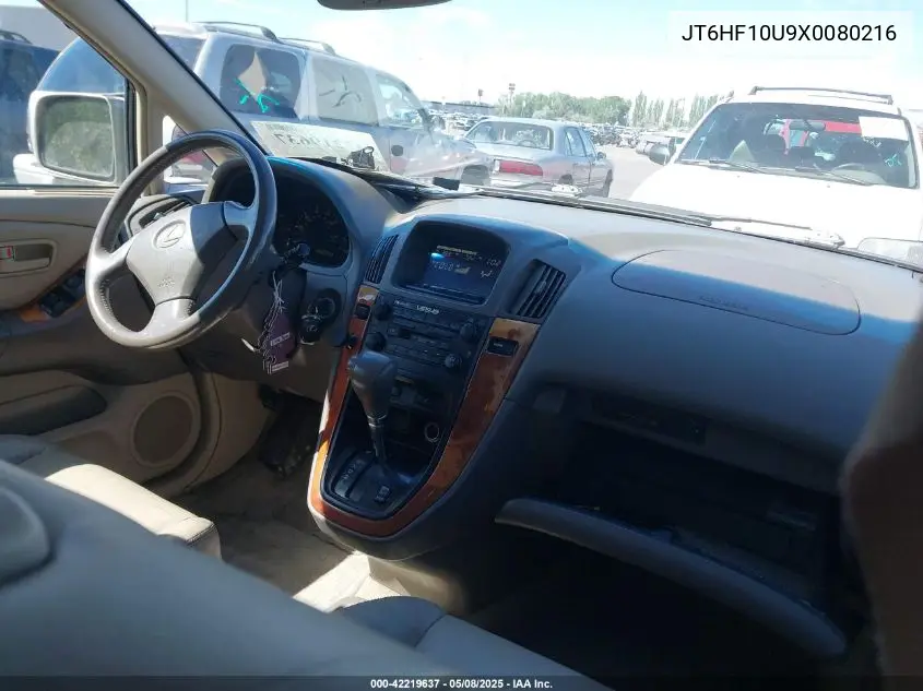 1999 Lexus Rx 300 VIN: JT6HF10U9X0080216 Lot: 42219637
