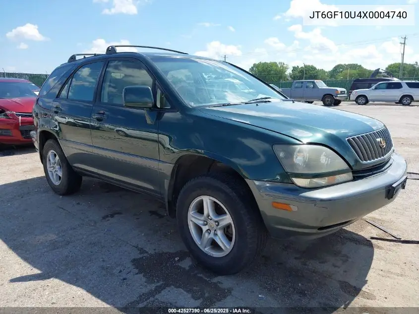 1999 Lexus Rx 300 VIN: JT6GF10U4X0004740 Lot: 42527390