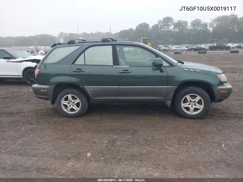 1999 Lexus Rx 300 VIN: JT6GF10U5X0019117 Lot: 42532613