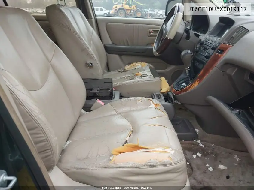 1999 Lexus Rx 300 VIN: JT6GF10U5X0019117 Lot: 42532613