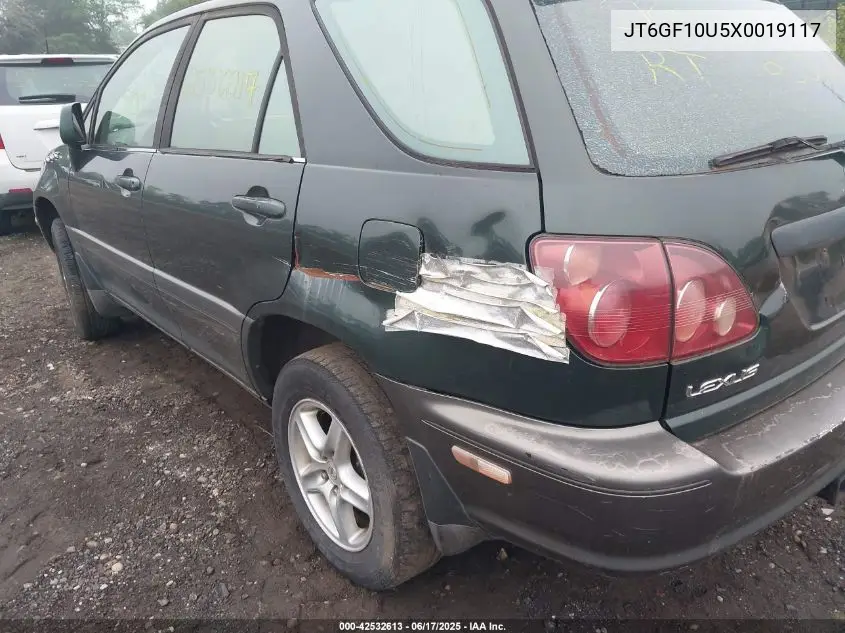 1999 Lexus Rx 300 VIN: JT6GF10U5X0019117 Lot: 42532613