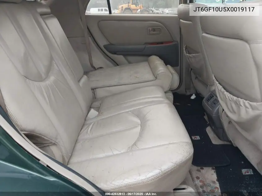 1999 Lexus Rx 300 VIN: JT6GF10U5X0019117 Lot: 42532613