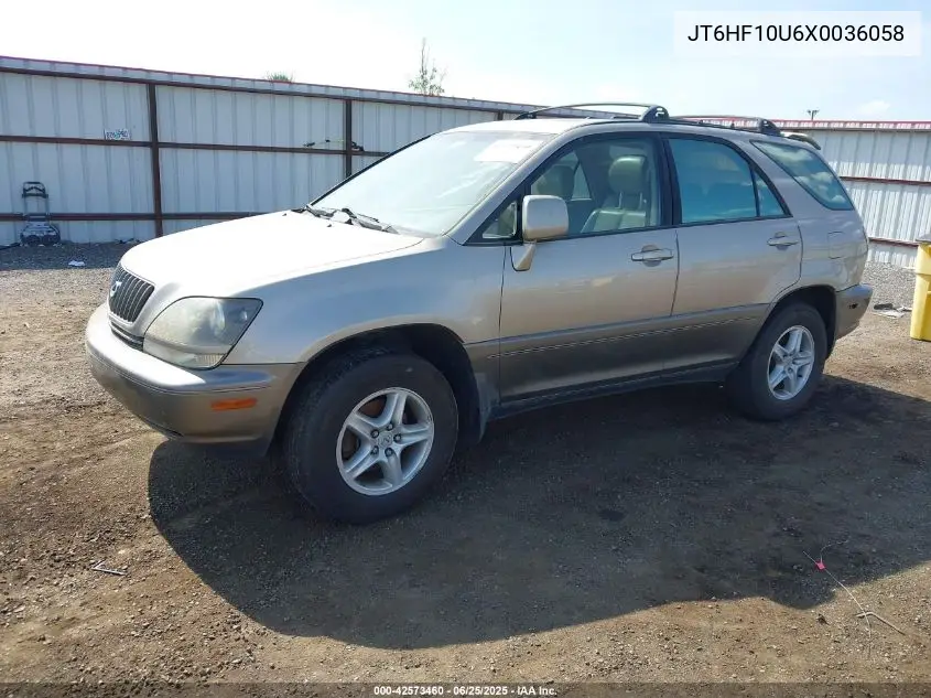 1999 Lexus Rx 300 VIN: JT6HF10U6X0036058 Lot: 42573460