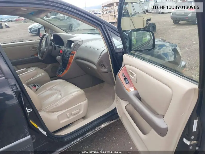 2000 Lexus Rx 300 VIN: JT6HF10U3Y0130965 Lot: 42177406
