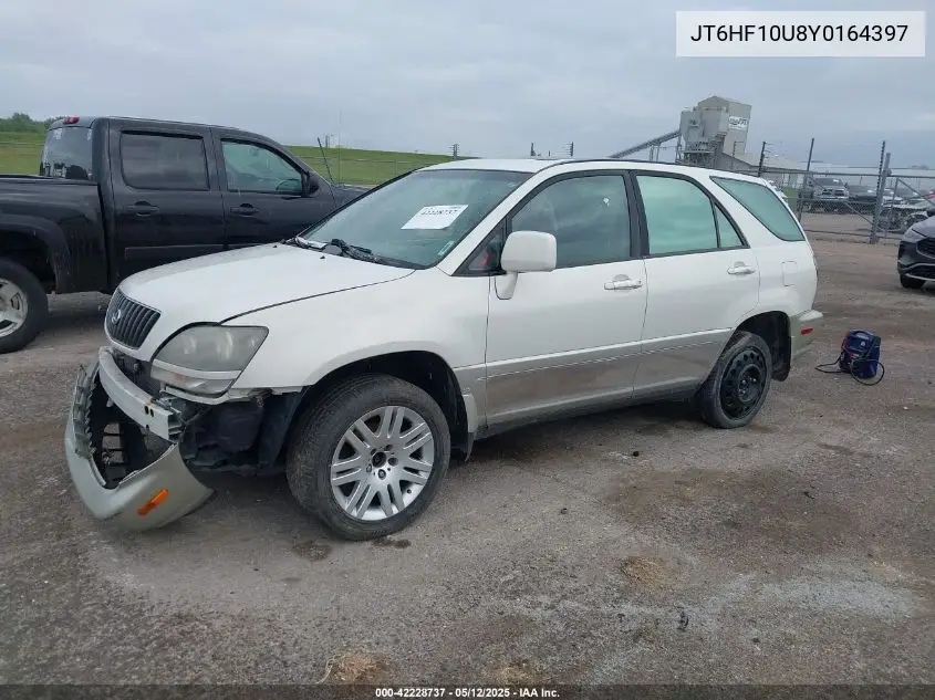 2000 Lexus Rx 300 VIN: JT6HF10U8Y0164397 Lot: 42228737