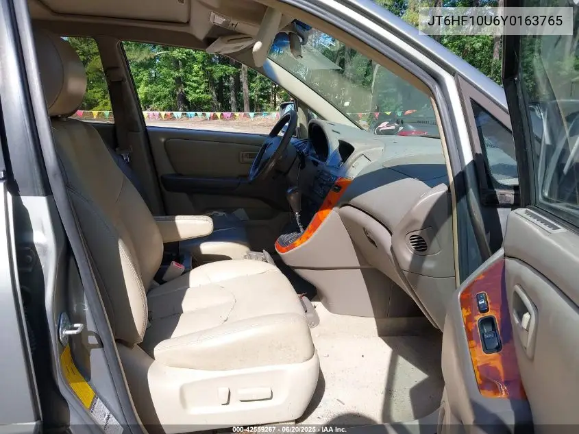 2000 Lexus Rx 300 VIN: JT6HF10U6Y0163765 Lot: 42559267