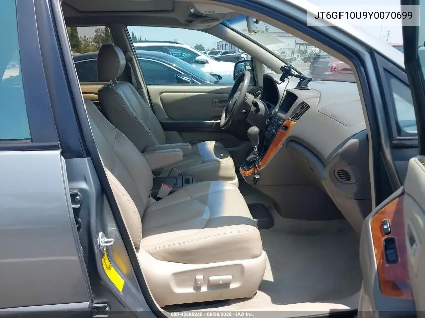 2000 Lexus Rx 300 VIN: JT6GF10U9Y0070699 Lot: 42595248