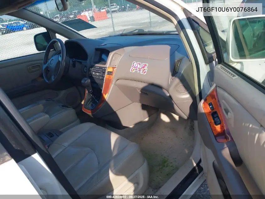 2000 Lexus Rx 300 VIN: JT6GF10U6Y0076864 Lot: 42604993