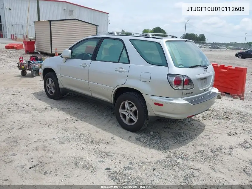 2001 Lexus Rx 300 VIN: JTJGF10U010112608 Lot: 42214972