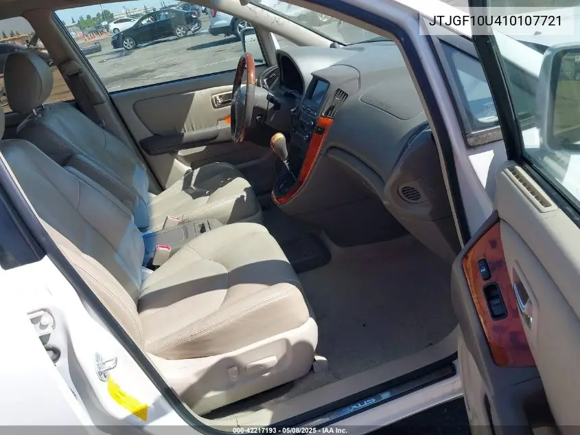 2001 Lexus Rx 300 VIN: JTJGF10U410107721 Lot: 42217193