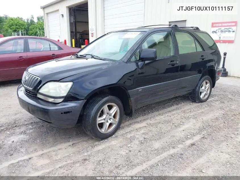 2001 Lexus Rx 300 VIN: JTJGF10UX10111157 Lot: 42256232