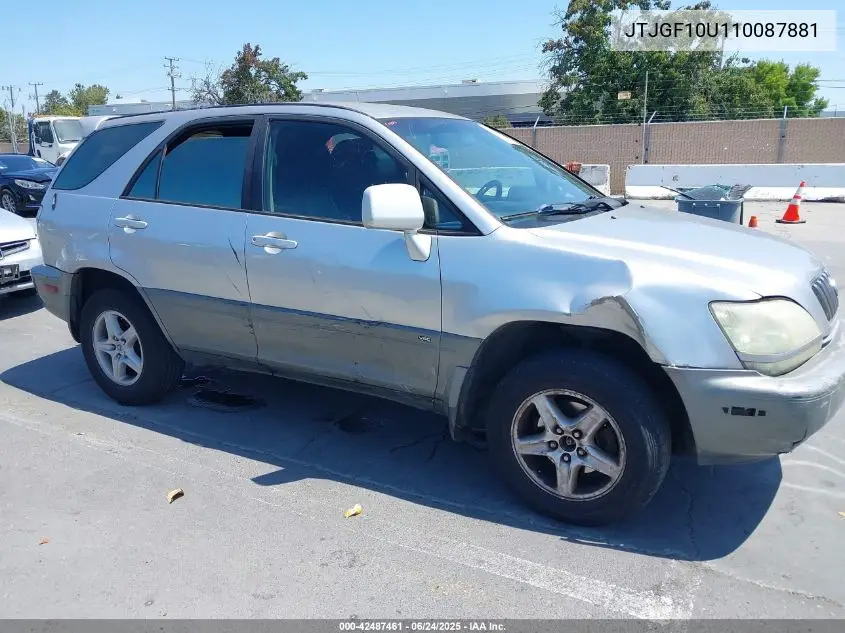 2001 Lexus Rx 300 VIN: JTJGF10U110087881 Lot: 42487461