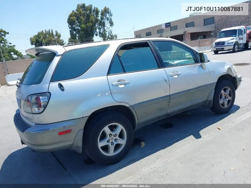 2001 Lexus Rx 300 VIN: JTJGF10U110087881 Lot: 42487461