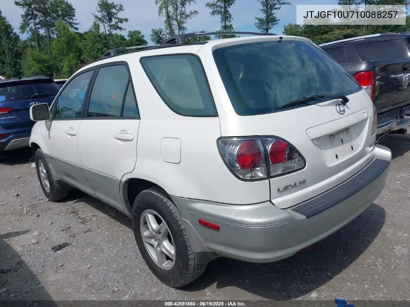 2001 Lexus Rx 300 VIN: JTJGF10U710088257 Lot: 42551880