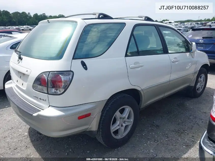 2001 Lexus Rx 300 VIN: JTJGF10U710088257 Lot: 42551880