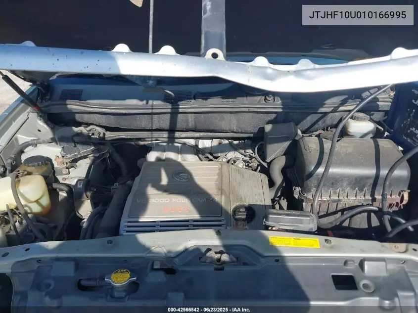 2001 Lexus Rx 300 VIN: JTJHF10U010166995 Lot: 42566542