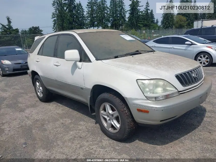 2001 Lexus Rx 300 300 VIN: JTJHF10U210230812 Lot: 42576861
