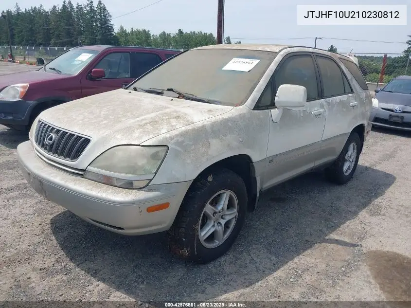 2001 Lexus Rx 300 300 VIN: JTJHF10U210230812 Lot: 42576861