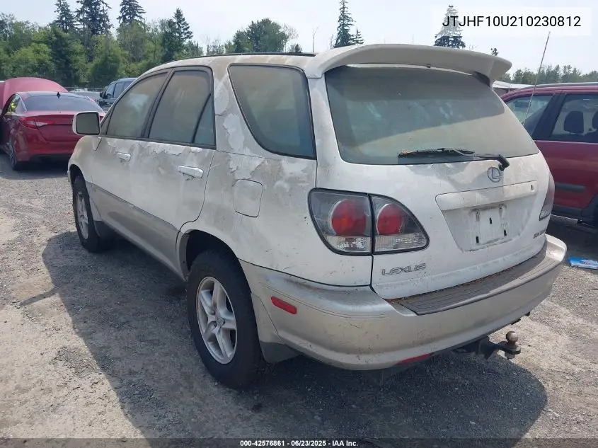 2001 Lexus Rx 300 300 VIN: JTJHF10U210230812 Lot: 42576861