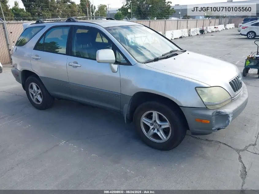 2001 Lexus Rx 300 VIN: JTJGF10U710105560 Lot: 42586930