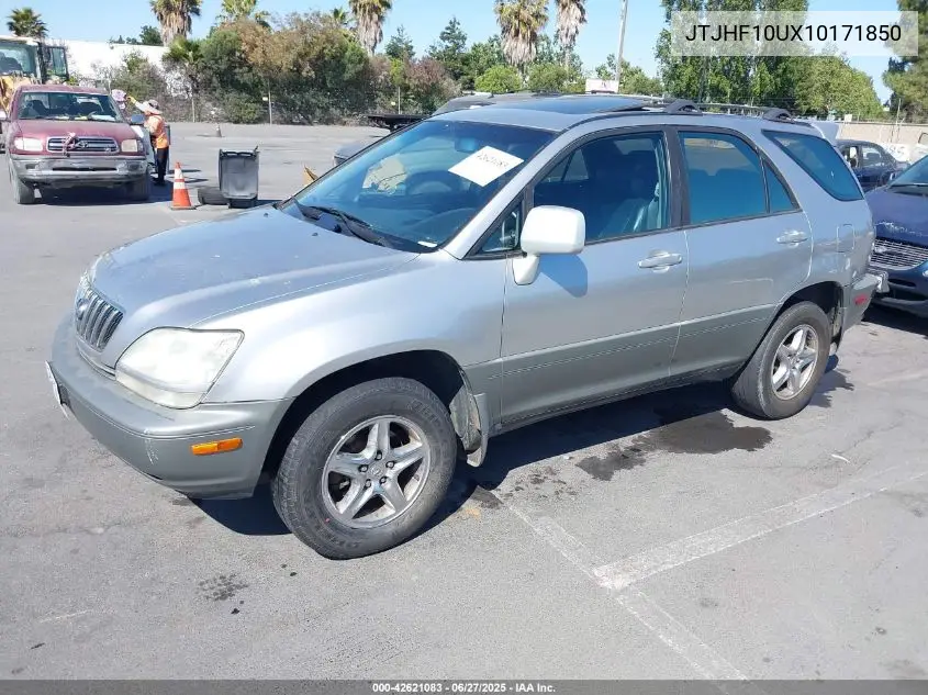 2001 Lexus Rx 300 VIN: JTJHF10UX10171850 Lot: 42621083