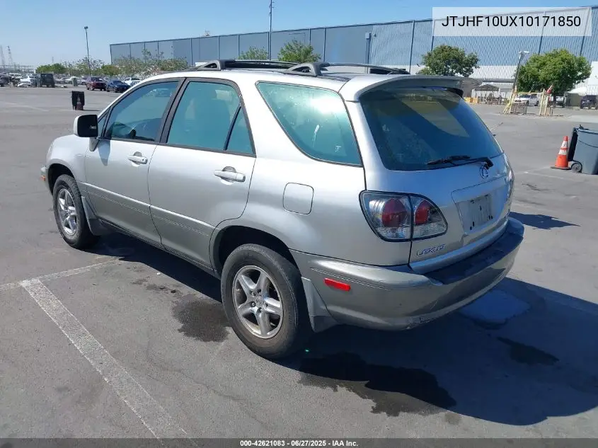 2001 Lexus Rx 300 VIN: JTJHF10UX10171850 Lot: 42621083