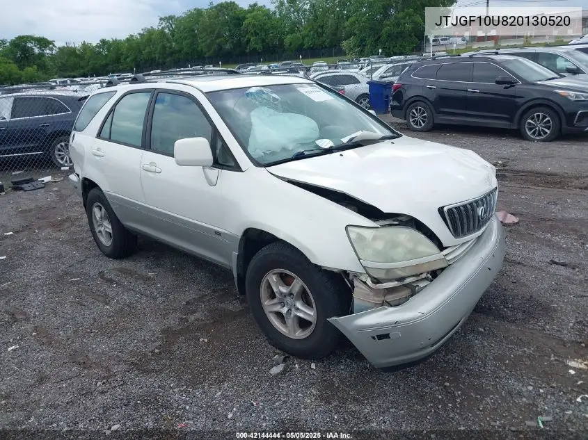 2002 Lexus Rx 300 VIN: JTJGF10U820130520 Lot: 42144444