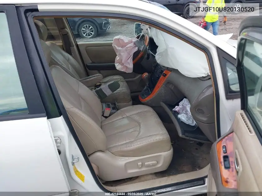 2002 Lexus Rx 300 VIN: JTJGF10U820130520 Lot: 42144444