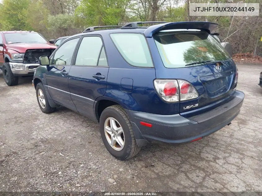 2002 Lexus Rx 300 VIN: JTJHF10UX20244149 Lot: 42188158