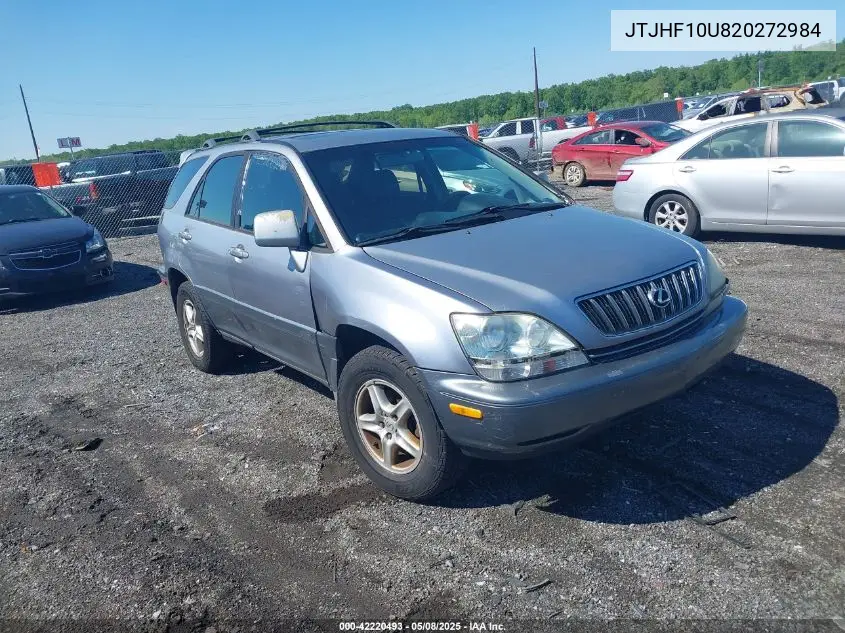2002 Lexus Rx 300 VIN: JTJHF10U820272984 Lot: 42220493