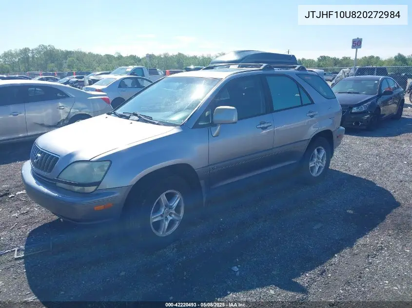 2002 Lexus Rx 300 VIN: JTJHF10U820272984 Lot: 42220493