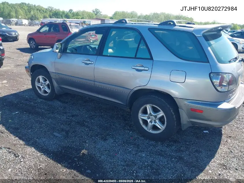 2002 Lexus Rx 300 VIN: JTJHF10U820272984 Lot: 42220493